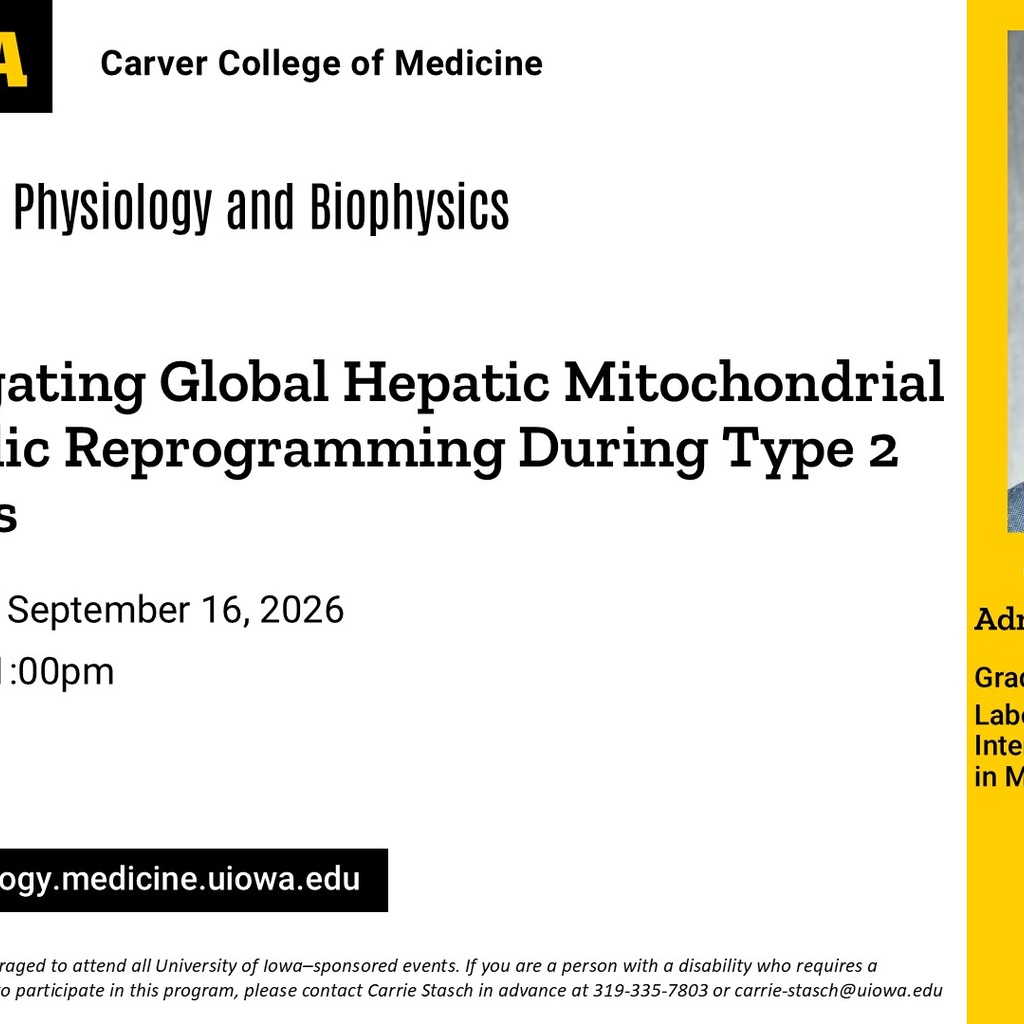 Molecular Physiology and Biophysics Workshop, Adnan Ahmed promotional image